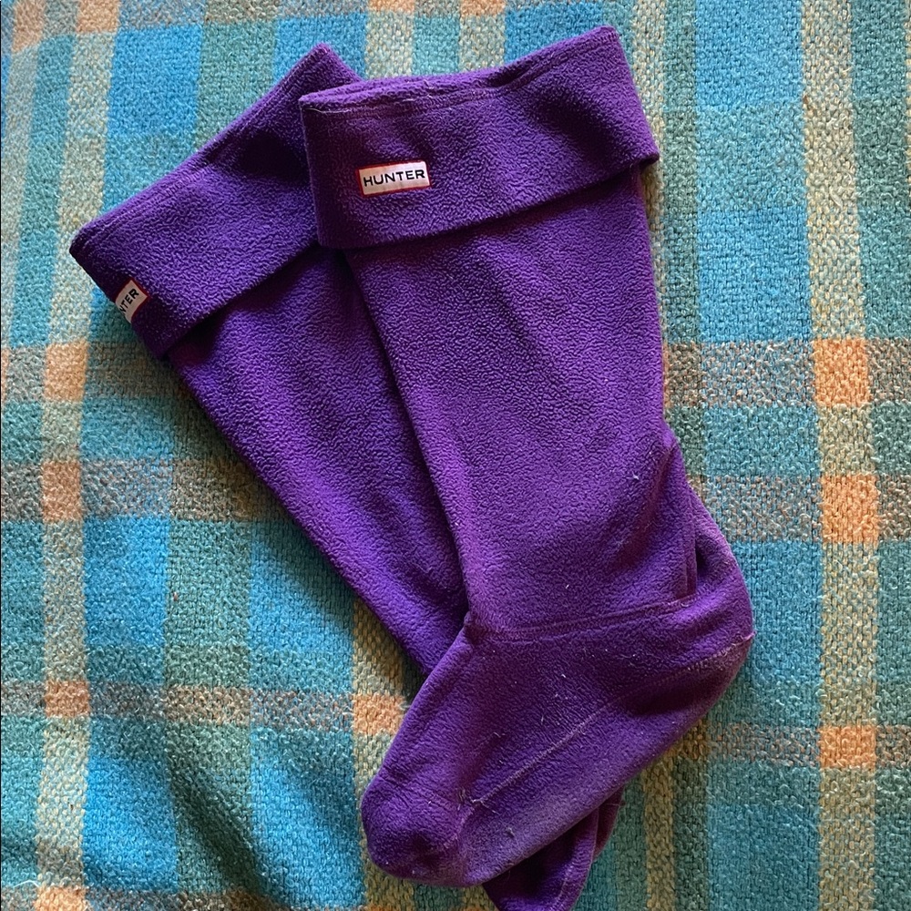Hunter Vibrant Purple Casual Women’s Socks Boot Toppers